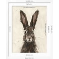 thumbnail image 5 of Art.com European Hare I Art Print by Ethan Harper, White Frame Wall Art, 32" x 40", 5 of 5