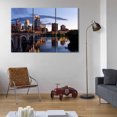 thumbnail image 3 of TISHIRON 3PCS Framed Canvas Wall Art Set,42"x28" Minnesota City Skyline Panorama at Dusk Canvas Art Decor, 3 of 7