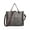 Gray, variant on Women's Leather Tote Bag Vintage Shoulder Crossbody Large Daily Purse Handbag (Brown)
