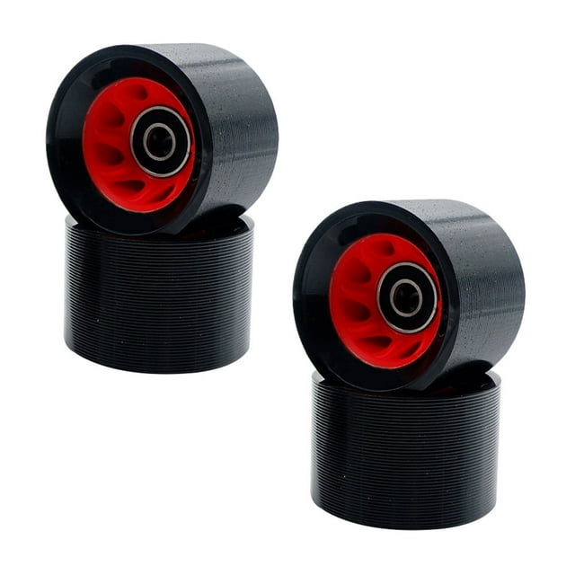 TABLZONE 1 Ensemble de Roues de Remplacement pour Patins à Roulettes Noir Amélioration de la Prise pour les Amateurs de Patinage à Roulettes