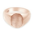 thumbnail image 3 of AFFY Men's Signet Band Ring Brush Finished On Top 10k Rose Gold, Ring Size-13.5, 3 of 4