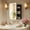 Large, variant on Wall Mounted Recessed Bathroom Mirror Cabinet, Heavy-Duty Metal Frame, 3-Tier Detachable Shelves, Matte Black Bathroom Toiletries Storage Cabinet
