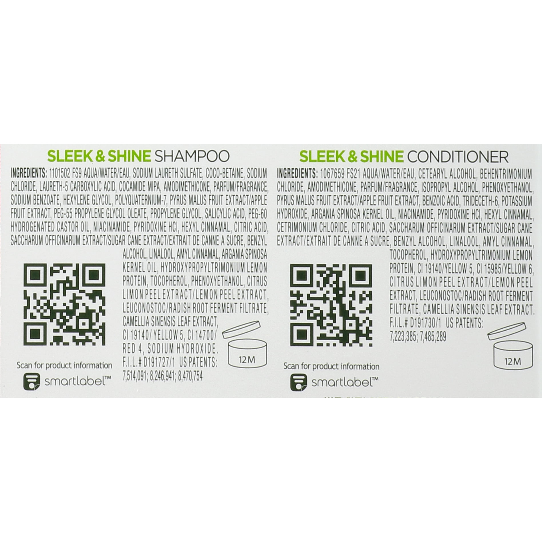 Garnier Fructis Sleek & Shine Everyday 2 Pack