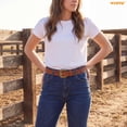thumbnail image 3 of WHIPPY Western Belt for Women Men Cowboy Embossed Belts Cowgirl Belt for Jeans Dresses, 3 of 8