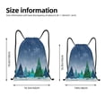 thumbnail image 2 of Xecao Christmas Trees Pattern Sports Drawstring Backpack - String Swim Gym Bag with Wet Proof Pocket for Women&Men-Medium, 2 of 6