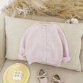 thumbnail image 2 of KAUOD Toddler Knit Cardigan Long Sleeve Button Front Sweaters Clothes Plain Soft Cotton Fall Casual Coats Sweater for Kids, 2 of 6