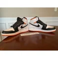 thumbnail image 4 of Ni - ke Ni - ke Air Jordan 1 High OG Retro Electro Orange GS Size 7Y, 4 of 5