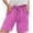 Hot Pink, variant on larppty Women Shorts for Seniors Summer Casual High Waisted Drawstring Wide Leg Womens Gauze Short Shorts(Watermelon Red, S)