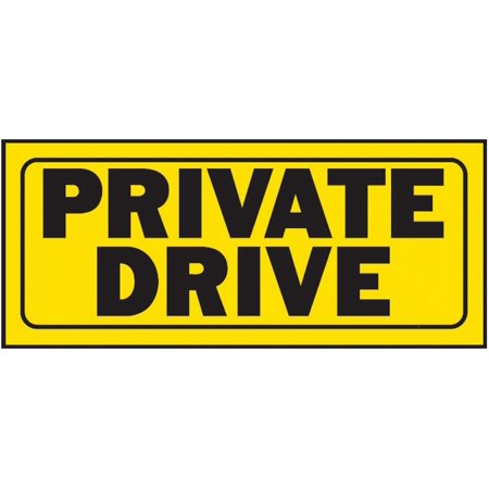 UPC 029069230074 product image for Hy-Ko 23007 Heavy Duty Fence Sign, Private Drive, 14 in W x 6 in L | upcitemdb.com