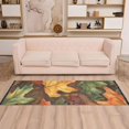 thumbnail image 2 of Yayeee Runner Rug for Bedroom 2'x6' Machine Washable Hallway Non Slip Mat, Colorful Autumn Leaves, 2 of 8
