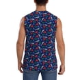 thumbnail image 4 of Lsque Deep Down In The Ocean Print Men's Cotton Blend Sleeveless Muscle Shirts (S-3XL)- Moisture Wicking, Odor Protection, UPF 30+,XX-Large, 4 of 8