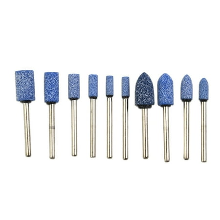 

10 Pcs 1/8 Shank Abrasive Mounted Stone Rotary Tool Grinding Polishing Wheel