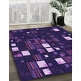 thumbnail image 2 of Ahgly Company Indoor Rectangle Patterned Purple Violet Purple Area Rugs, 5' x 7', 2 of 6
