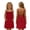 Red, variant on Girls Summer Dress Sleeveless Open Back Spaghetti Strap Backless Casual Dress Birthday Party Dress