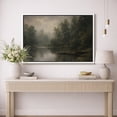 thumbnail image 2 of Framed Canvas Print Vintage Forest Landscape Wall Art Farmhouse Decorative for Living Room Bedroom - 16"x24" WHITE, 2 of 8