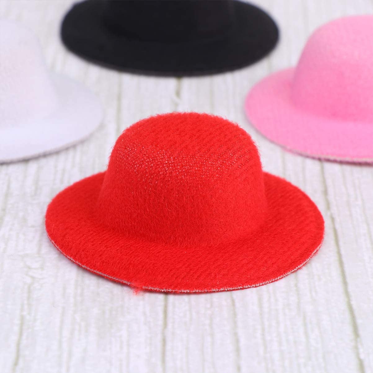 20pcs Mini Craft Hats Miniature Doll 
