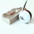 thumbnail image 2 of EyeLine Golf Myroll 2-Color Golf Ball - Training Aid for Stroke/Practice Putting. See Alignment, Perfect or Imperfect roll, Side Spin or top-Over-Bottom roll. Indoor Outdoor, Pack of 3 (Black/White), 2 of 3