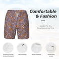thumbnail image 5 of Lsque Mens Swim Trunks Daisies Flowers Pattern - Bathing Suit Compression Liner - Beach Swim Shorts Swimwear - (S-3XL) - Stretch Quick Dry -X-Large, 5 of 9