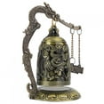 thumbnail image 4 of Adorno de Campana Budista Pequeño Pequeño Dragón de Bronce Tallado, 4 of 7