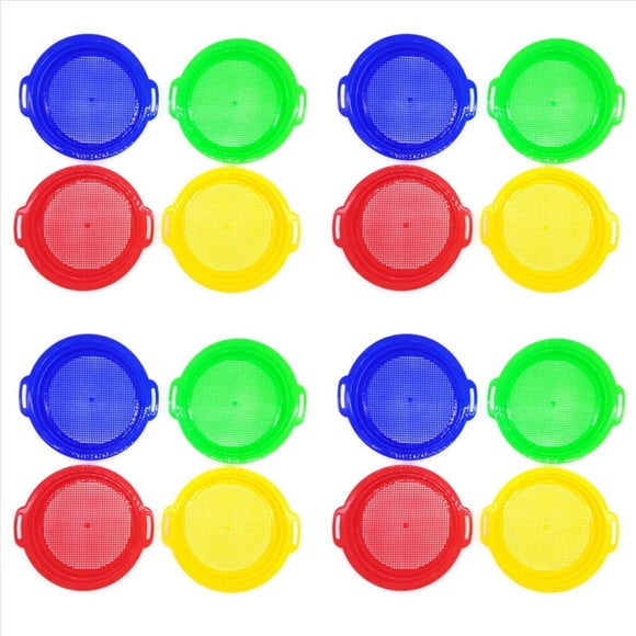 16 Uds de Juego de de Tamiz de para y Playa Conjunto de 16 Paquetes de Rojo Azul Amarillo Verde para NiñOs Juguete para NiñOs