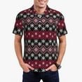 thumbnail image 1 of Fotbe red Minimalist Snowflake Camiseta Polo de Golf para Hombre con Estampado – Camisa Deportiva Transpirable con Cuello Abotonado-Large, 1 of 6