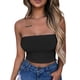 thumbnail image 3 of Tops Para Mujer Blusas Casuales Elegantes Camisas Con Hombros Descubiertos Blusa Sin Tirantes Con Parte Superior de Tubo Superior de Moda de Color Sólido Odeerbi ODB155561, 3 of 6