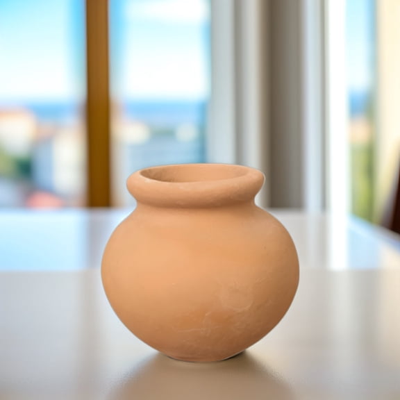 Pretyzoom 6Pcs Miniature Clay Pots Brown Plant Container for Desktop Use