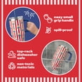 thumbnail image 2 of YAYA My First Travel Tumbler for Preschool & Kids 3+, Insulated Stainless Steel Tumbler with Reusable Silicone Straw & Spill-Proof Lid, Cup Holder Compatible, BPA-Free, 12oz, USA Bears, 2 of 8
