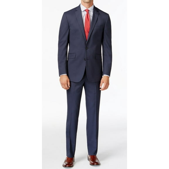 Kenneth Cole Reaction NEW Blue Mens Size 38S Two Button Suit Set