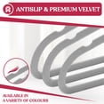 thumbnail image 6 of Lux Decor Collection Gray Non-Slip Velvet Hangers - Space Saving Hangers - 50 Pack, 6 of 9