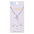 thumbnail image 2 of Time and Tru Women's Silver-Tone Interchangeable Locket Theme Charms Necklace., 2 of 5