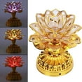 thumbnail image 3 of Colorful Lotus Lamp Portable for Table Buddhist Supplies Shrine with music, 3 of 8