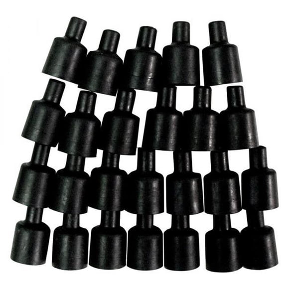 Taylor & Vertex TAY44076 180 deg Coil Wire Boot, Black - Pack of 25