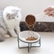 thumbnail image 3 of Tazas medidoras de comida para gatos, cómoda cuchara de mango largo para perros, gatos, hurones y conejos, cuchara de alimentación para mascotas, apta para lavavajillas (blanca), 3 of 3
