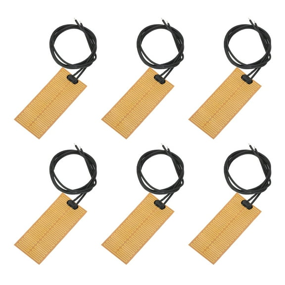 6pcs Heater Film Heating Plate 15W 24V Polyimide Adhesive Heat Pad 94mmx40mm