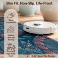 thumbnail image 6 of Design&I 8'x10' Washable Area Rug Extra Large Skid-Resistant Low Profile Ocean Coral Reef Border Nautical Seashell Fish Turtle Refined Structured for Living Room, Family, 6 of 7