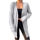 thumbnail image 2 of Pntutb moda mujer manga larga cárdigan sólido otoño Casual abrigo blusa top Pntutb Pntutb-5842, 2 of 8