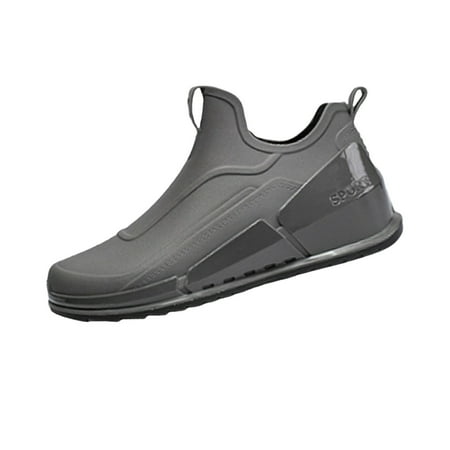 

NOKIO Waterproof Ankle Booties For Men Men S Leisure Outdoor Waterproof Ankle Rain Footwear Men Rain Slip Casual Shoes Short On Boots Water Ankle Outdoor Fashion Men s Casual Shoes