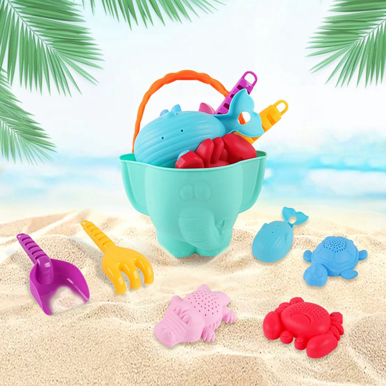 Beach Toys Mega Pack Bulk Beach & Sandbox Play Set w/ Unique Crab, Shell &  Sea