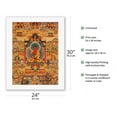 thumbnail image 2 of Amitabha in Sukhavati - Buddha of Boundless Light - Vintage Tibetan Thangka Buddhist Painting - Tibet, 19th Century - Fine Art Rolled Canvas Print 20in x 26in, 2 of 4