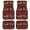 African tribal geometric and leaf, variant on Xoenoiee Car Carpet All Weather Protection Automotive Floor Mat Cow and Sunflower Print Car Floor Mat Universal Fits Durable Washable Universal Fits Easy to Clean (4 Pieces)