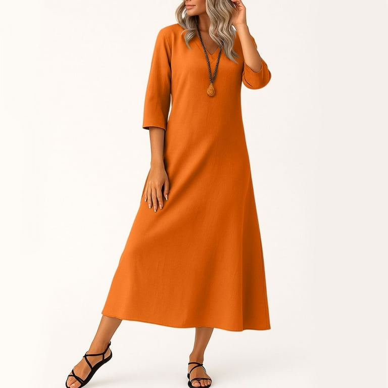 strapless open back dress ALINA LACE UP DETAIL MAXI DRESS IN ORANGE – AKIRA main image 1