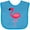 Turquoise, variant on Inktastic Pink Flamingo Boys or Girls Baby Bib