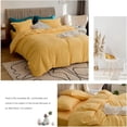 thumbnail image 2 of Yellow Duvet Cover Full Comforter Cover Sets Soft Breathable Washed Microfiber, 2 of 9