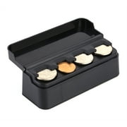 Auto Car Portable Plastic Coin Holder Storage Box Case Container Coins Organizer Storage Bag