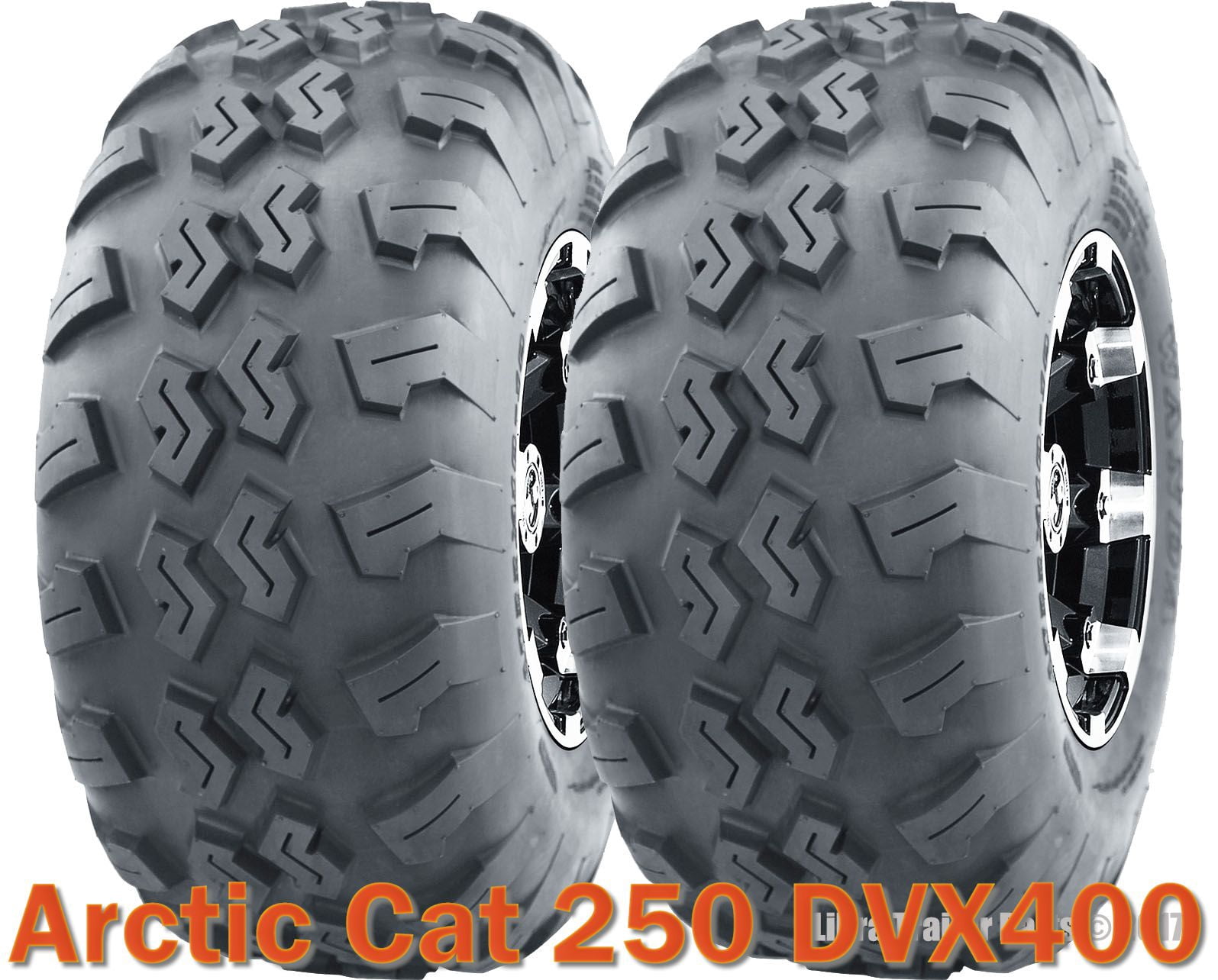 (2) 22x7-10 22x7x10 ATV front tires set Arctic Cat 250 DVX400 - Walmart.com