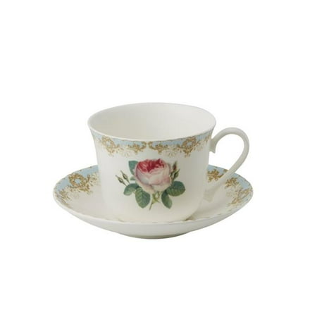 

Roy Kirkham ER2807 Breakfast Cup/Saucer - Vintage Roses Set of 2