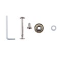 thumbnail image 5 of Ensemble Transparent de 4 Roues de Remplacement pour Bagages 70mmX23mm avec Kit de Roulements en Acier au Carbone, 5 of 5