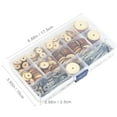 Stri 1 Box of Total 90 Sets Wood Joints Connectors Handmade DIY Bear