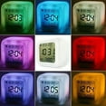 thumbnail image 7 of Pinnaco LED Digital Alarm Clock Cube with 7 Changing Colors, Glowing in Dark Display for Time, Date, Week, and Temperature, 7 of 7